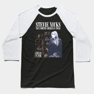 Stevie Nicks Vintage Rock Music 2023 Tour Live in Concert Baseball T-Shirt